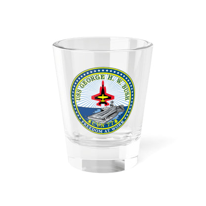 USS George HW Bush CVN 77 (U.S. Navy) Shot Glass 1.5oz