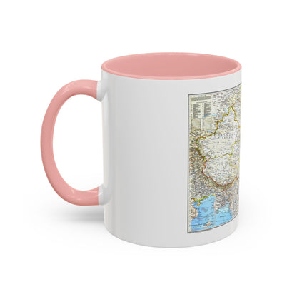 China 1 (1991) (Map) Accent Coffee Mug