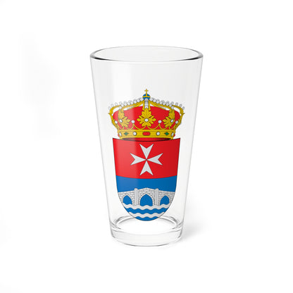 Escudo de A Pobra de Trives (Spain) (Coat of Arms) Pint Glass 16oz