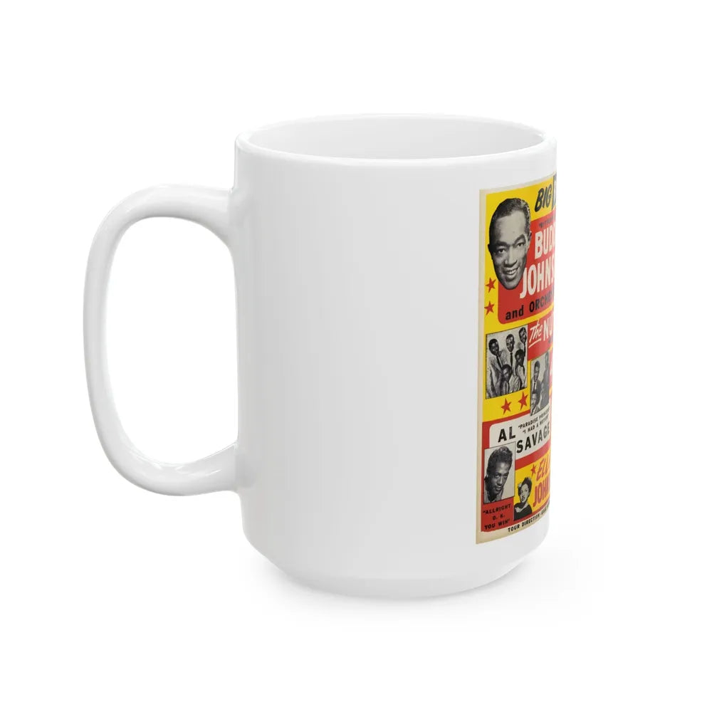 Chuck Berry (Music Poster) White Coffee Mug-Go Mug Yourself