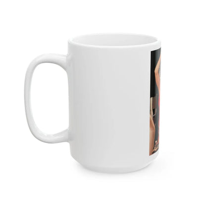 Linda Blair #269 - Partially Topless (Vintage Female Icon) White Coffee Mug-Go Mug Yourself