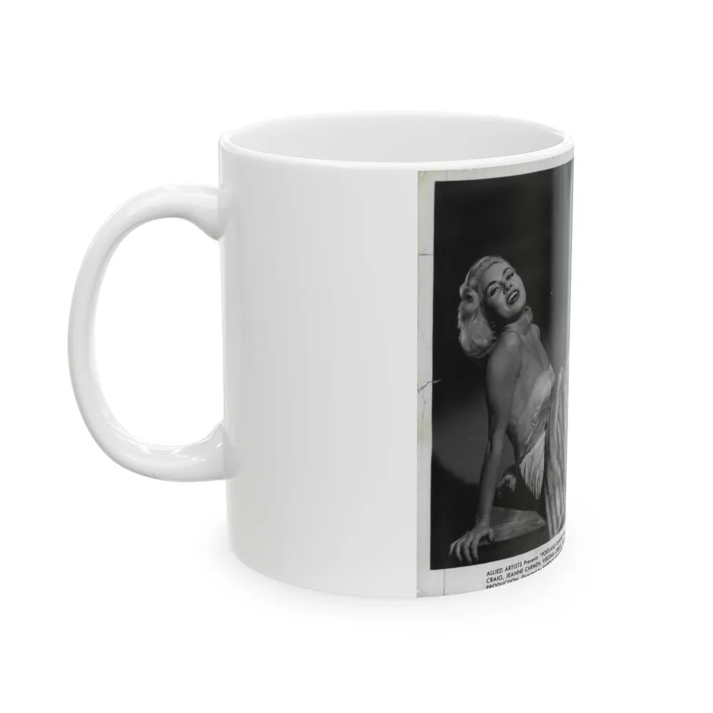 Jeanne Carmen #91 (Vintage Female Icon) White Coffee Mug-Go Mug Yourself