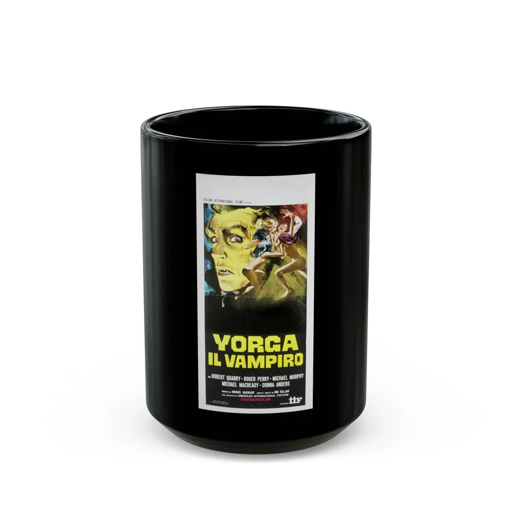 COUNT YORGA, VAMPIRE (ITALIAN) 1970 Movie Poster - Black Coffee Mug-15oz-Go Mug Yourself