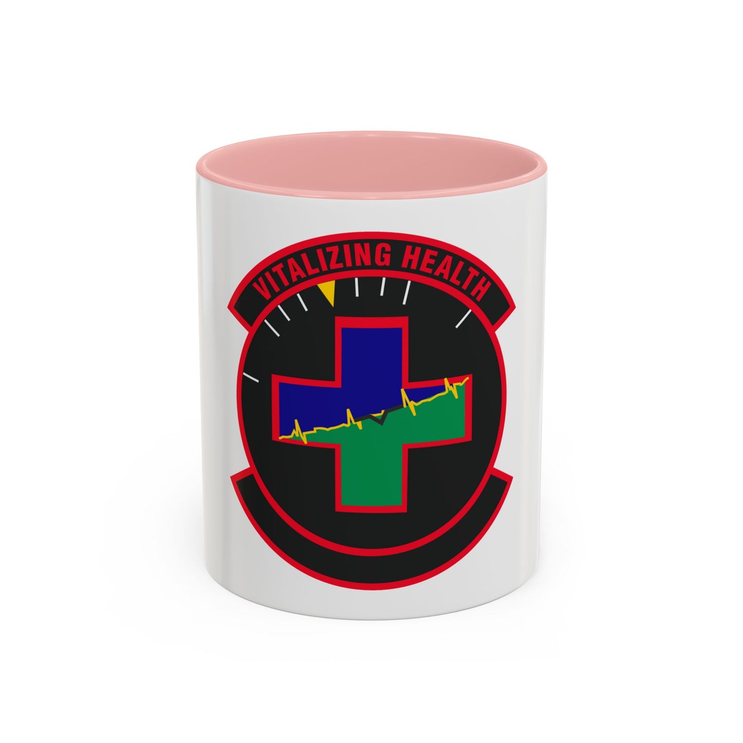 628 Healthcare Operations Squadron AMC (U.S. Air Force) Accent Coffee Mug