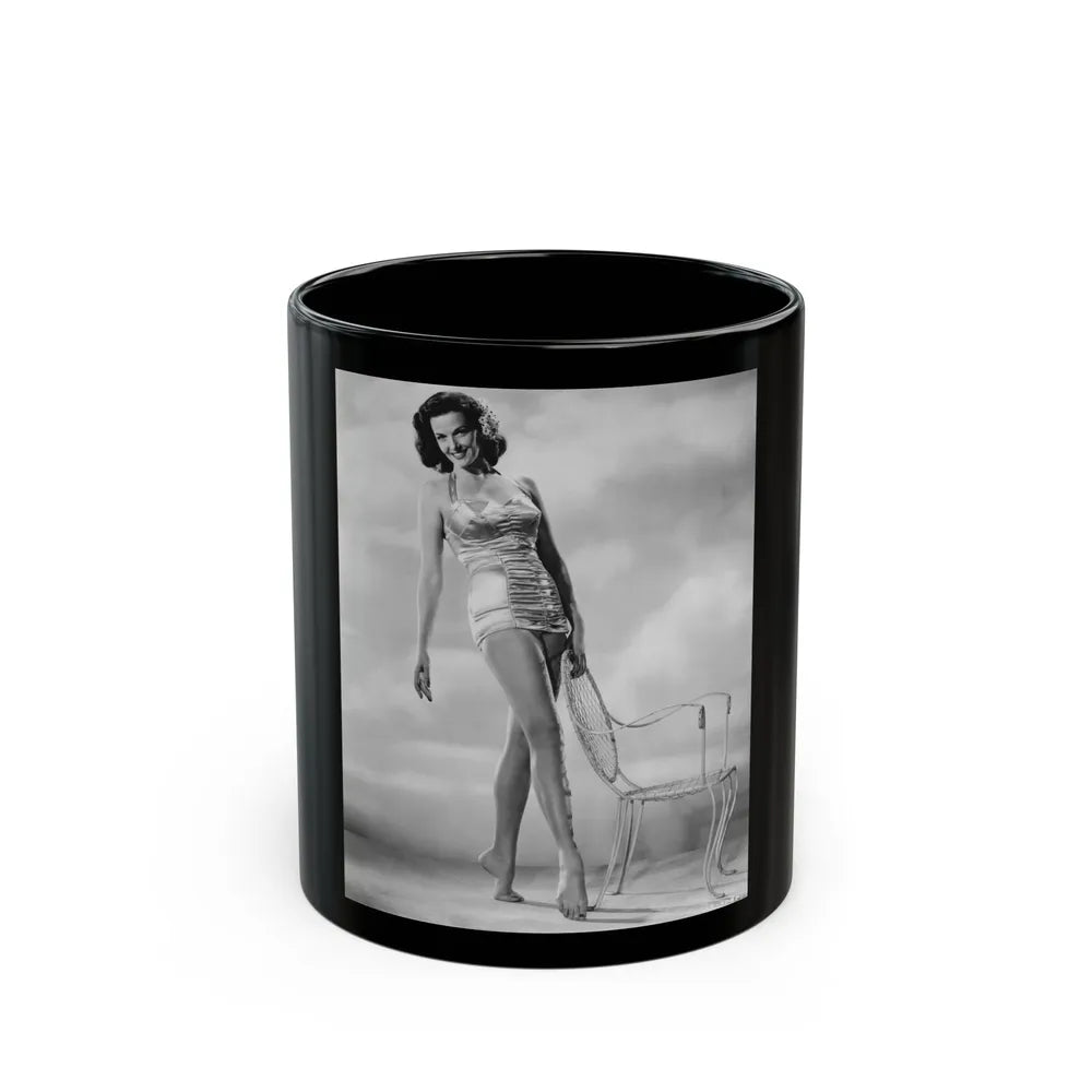 Jane Russell #154 (Vintage Female Icon) Black Coffee Mug-11oz-Go Mug Yourself