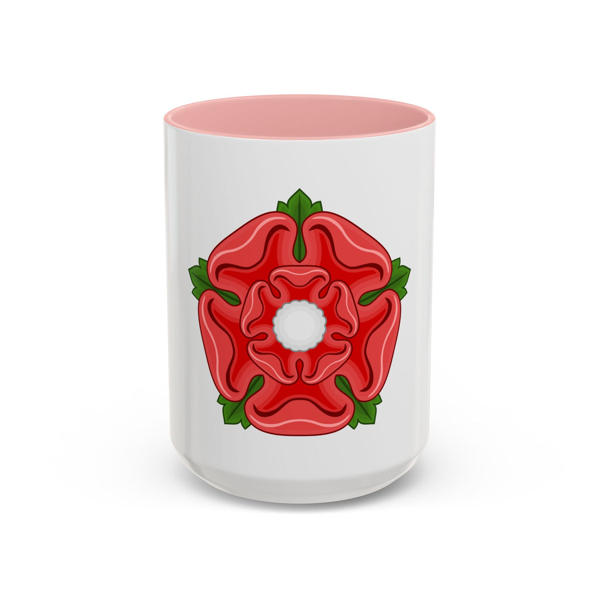 Red Rose Badge of Lancaster - Accent Coffee Mug