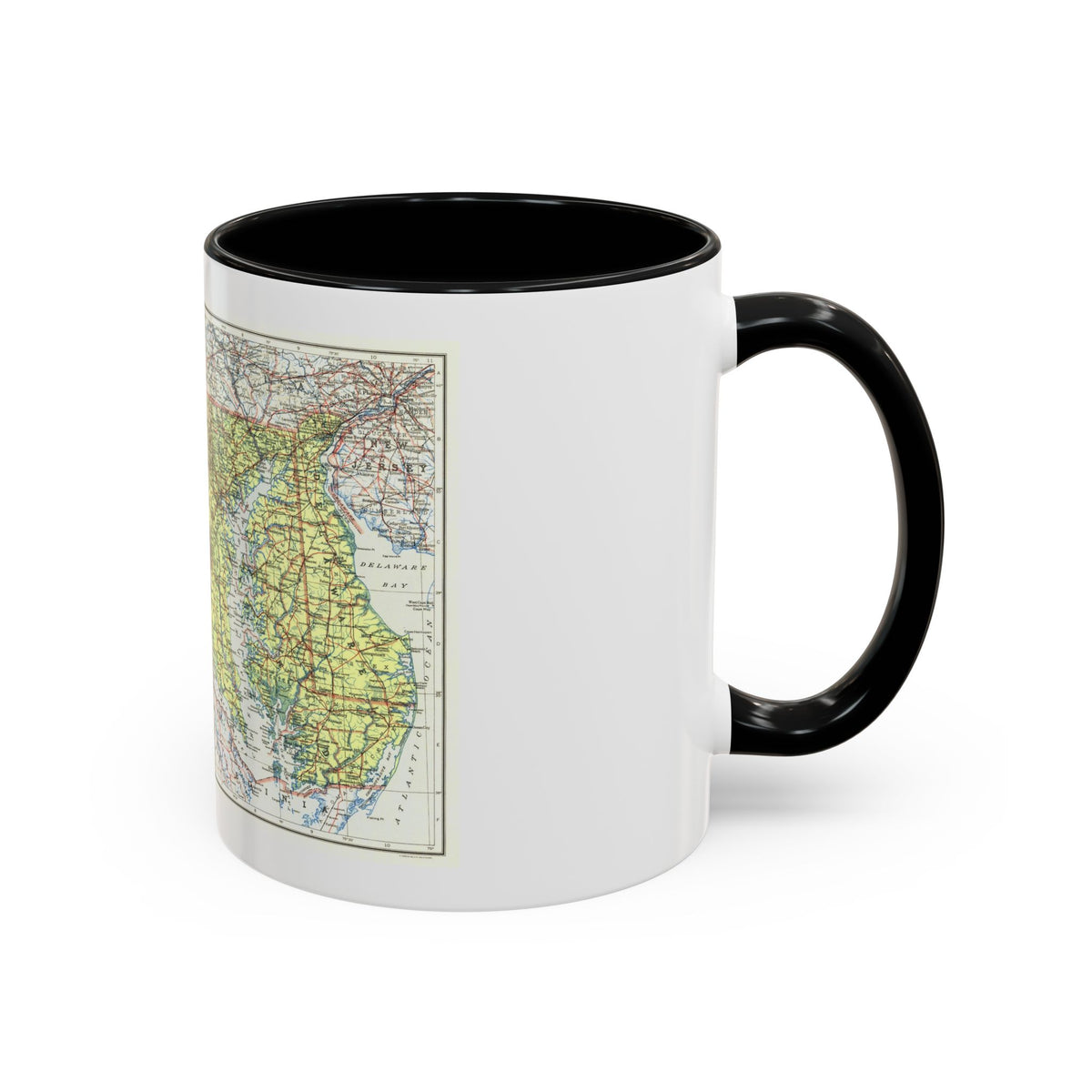 USA - Maryland, Delaware (1927) (Map) Accent Coffee Mug