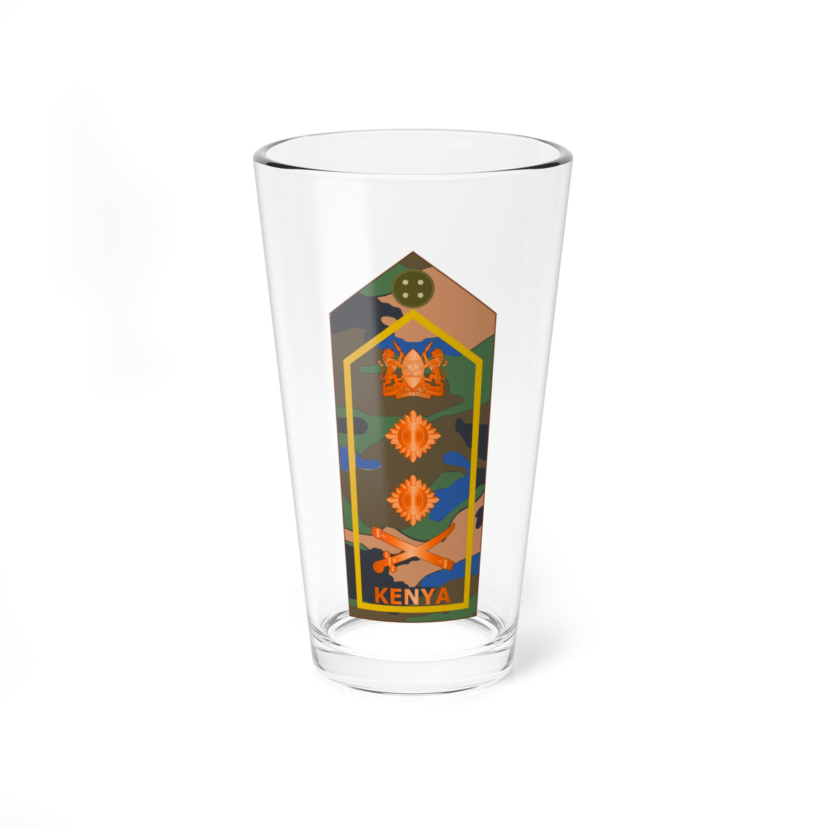 17. Kenyan Air Force CinC (Kenya) (Military Rank) Pint Glass 16oz