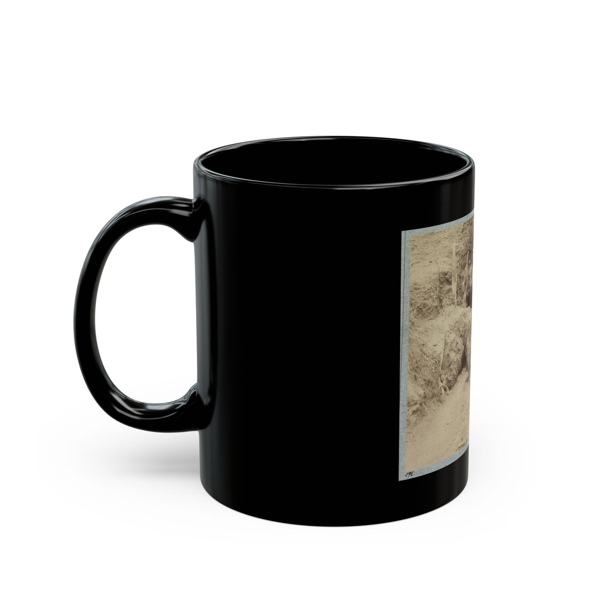 Battlefield Of Chickasaw Bayou, Miss. The Poison Spring, February, 1864 (U.S. Civil War) Black Coffee Mug