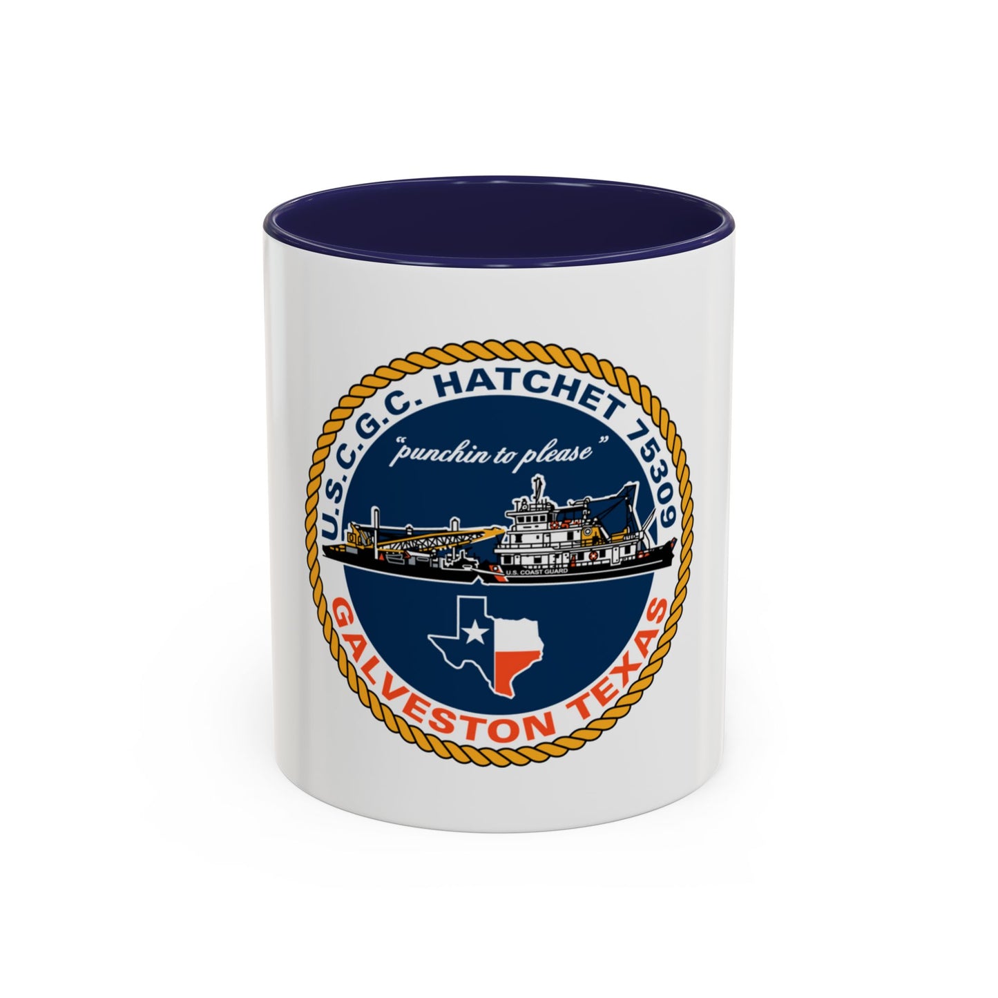 USCGC Hatchet 75309 Galveston TX (U.S. Coast Guard) Accent Coffee Mug
