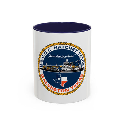 USCGC Hatchet 75309 Galveston TX (U.S. Coast Guard) Accent Coffee Mug