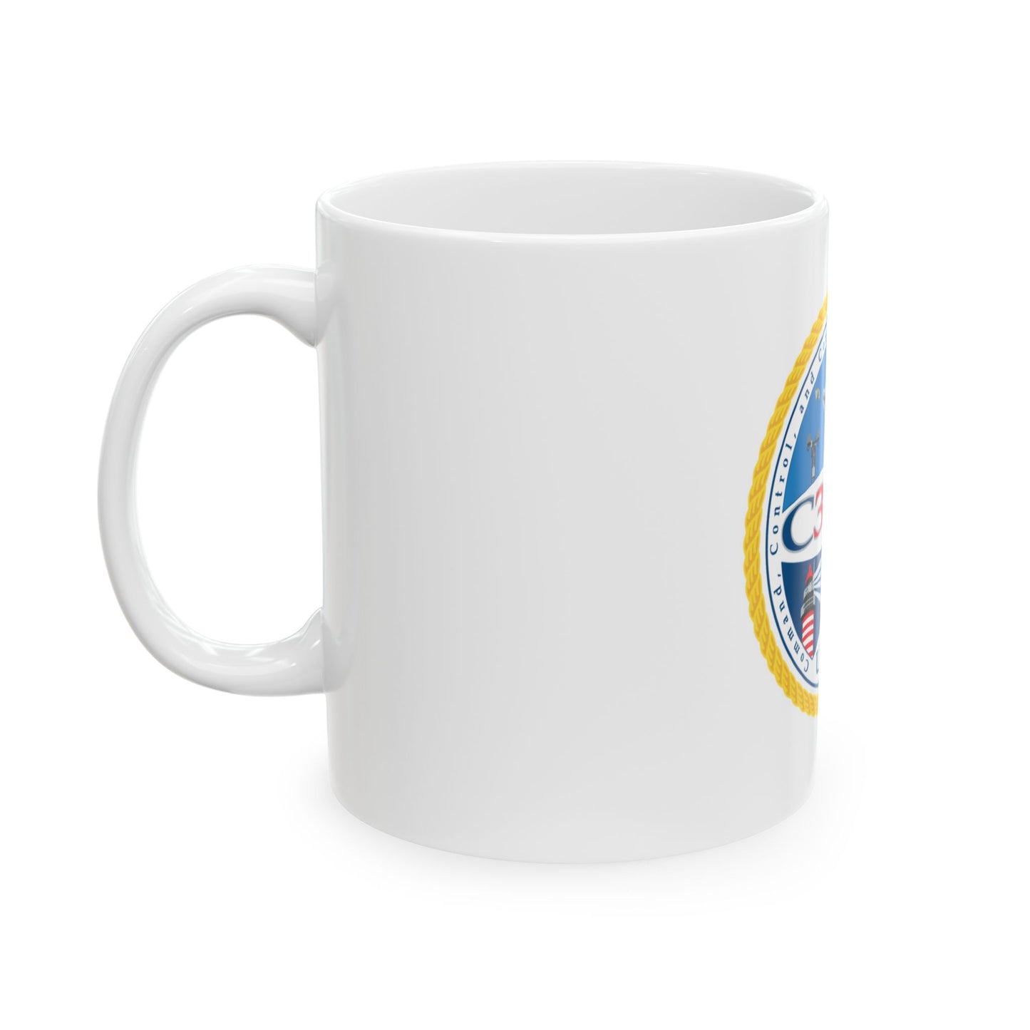USCG C3 Cen Command Control Comm Engineering (U.S. Coast Guard) White Coffee Mug