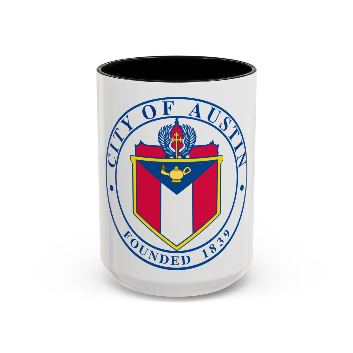 Seal of Austin TX - Accent Coffee Mug