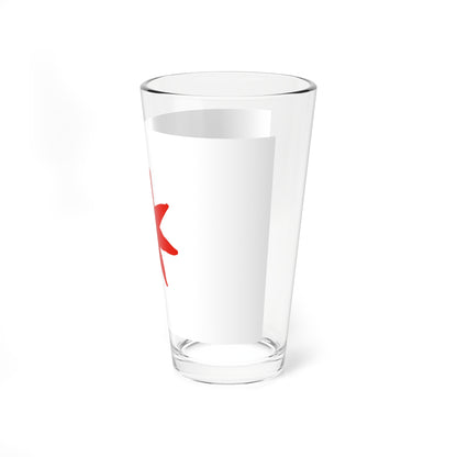 Flag of the Ile-de-France Region symbol only (France) Pint Glass 16oz