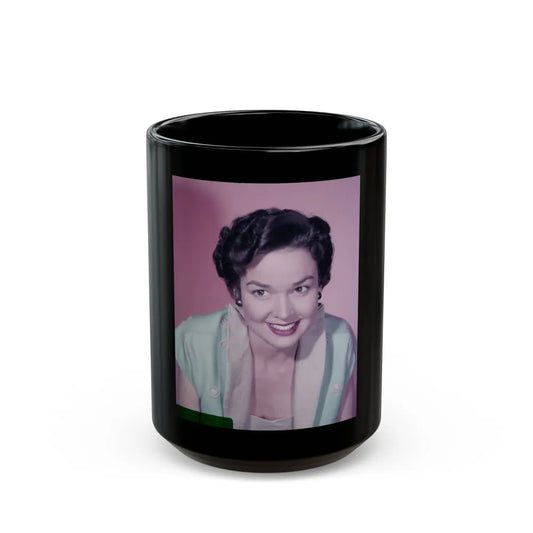 Kathryn Grant #84 (Vintage Female Icon) Black Coffee Mug-15oz-Go Mug Yourself