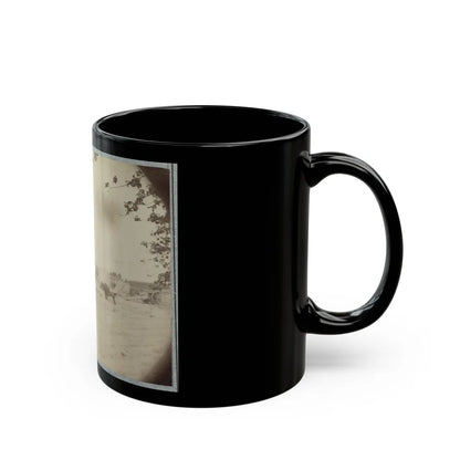 Cowan's Independent Battery, 1st N.Y., Inside One Of The Rebel Forts In Front Of Petersburg, 24th June 1864 (U.S. Civil War) Black Coffee Mug-Go Mug Yourself