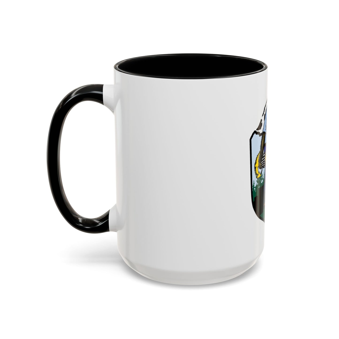 USCG Sailor Squatch (U.S. Coast Guard) Accent Coffee Mug