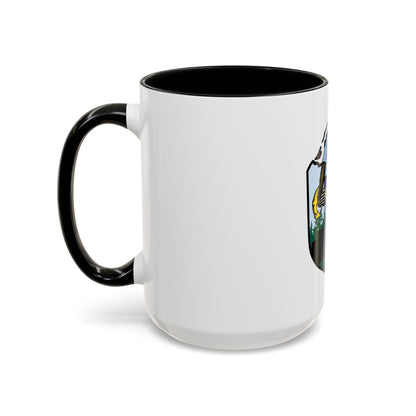 USCG Sailor Squatch (U.S. Coast Guard) Accent Coffee Mug