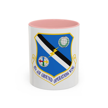 93d Air Ground Operations Wing Emblem (U.S. Air Force) Accent Coffee Mug