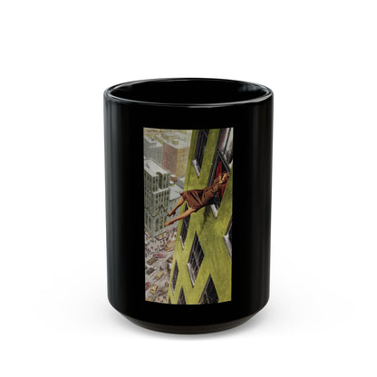 Dead on Christmas Street, Collier's, December 20, 1952 - Black Coffee Mug-15oz-Go Mug Yourself