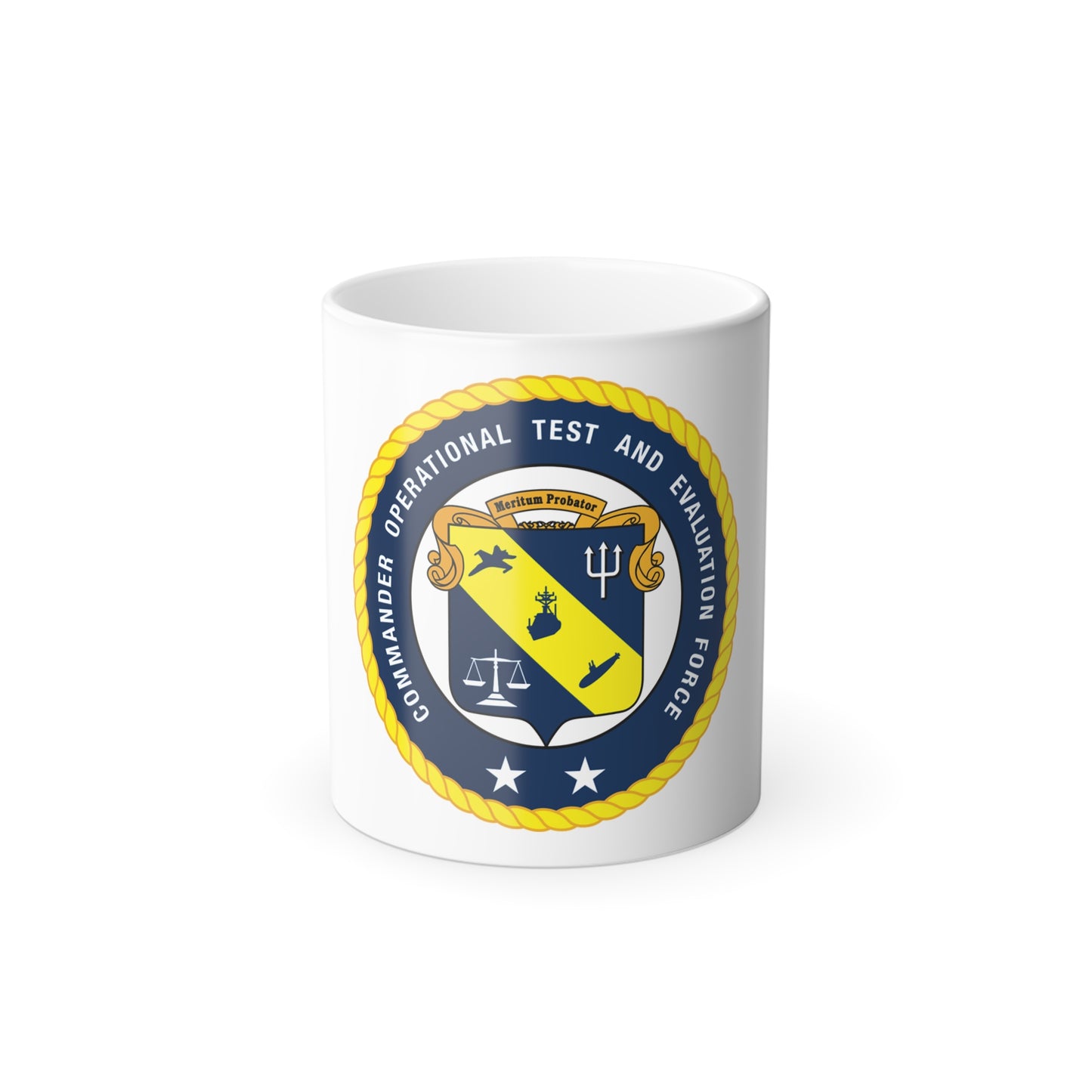 COTEF 2 Star Commander Operational Test and Evaluation Force (U.S. Navy) Color Changing Mug 11oz