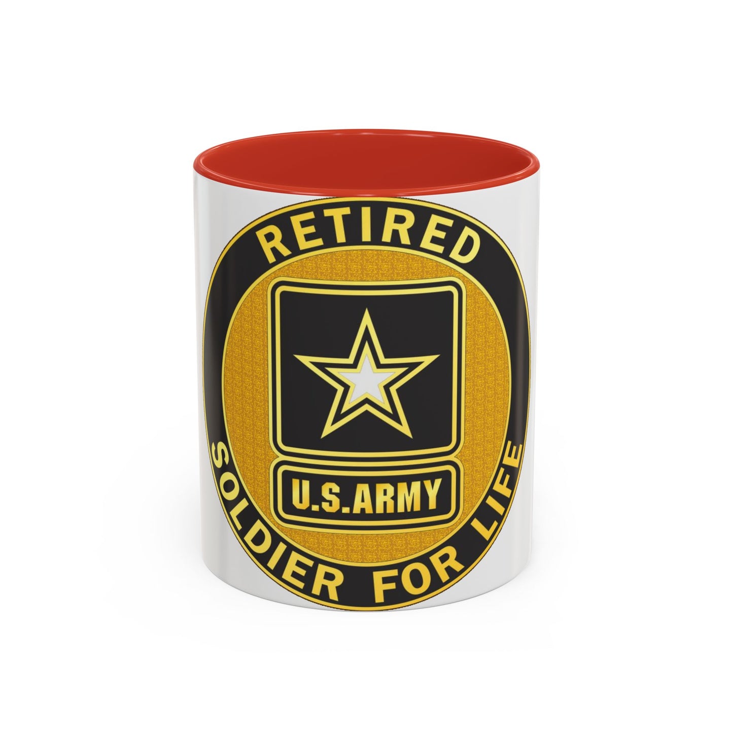 Retired Service Identification Badge (U.S. Army) Accent Coffee Mug