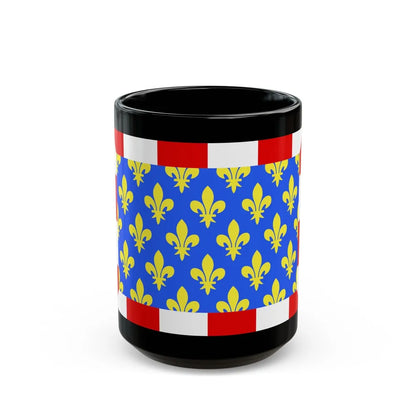 Flag of Indre et Loire France - Black Coffee Mug-15oz-Go Mug Yourself