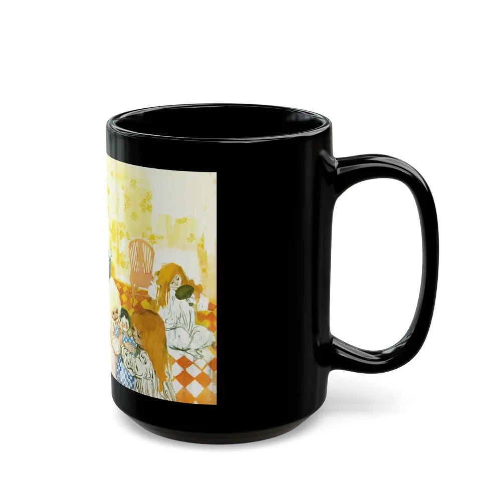 Em And Vi by Susan Lyle-Scott (2), Homes And Gardens magazine, 1964 - Black Coffee Mug-Go Mug Yourself