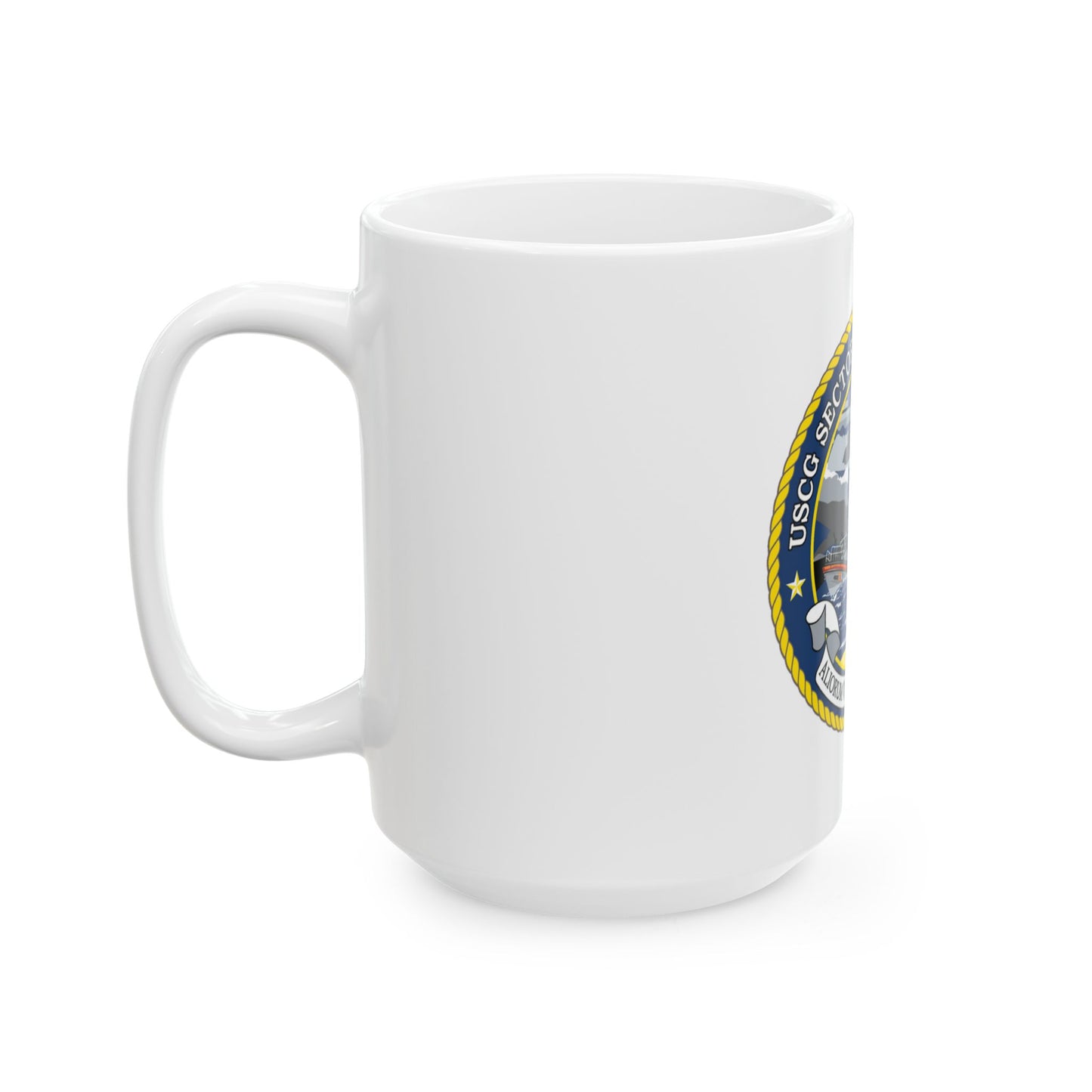 USCG Secctor North Carolina (U.S. Coast Guard) White Coffee Mug