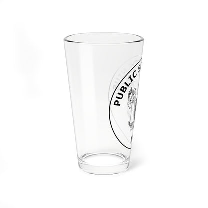 Public Seal of Niue stamp (New Zealand) (Coat of Arms) Pint Glass 16oz