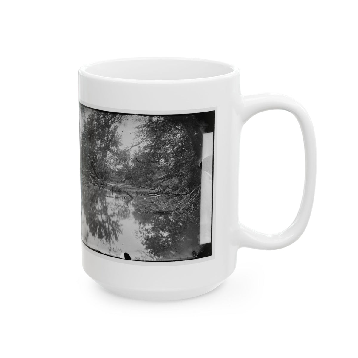 Bull Run, Va. View Of Bull Run (U.S. Civil War) White Coffee Mug