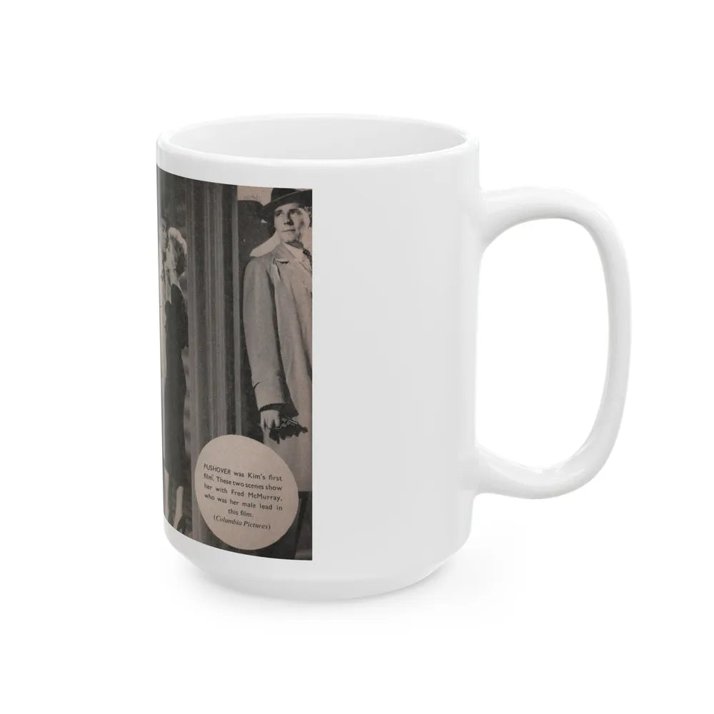 Kim Novak #167 - Scanned Mag. 66 Photos (Vintage Female Icon) White Coffee Mug-Go Mug Yourself