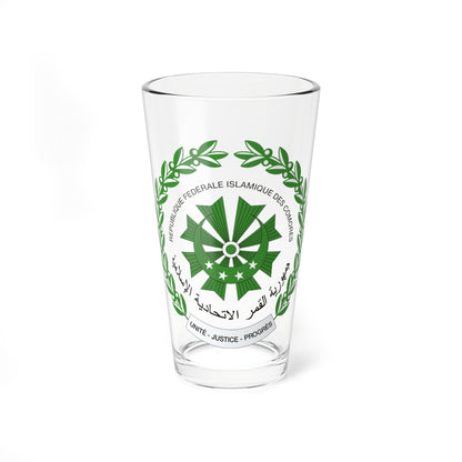 Seal of the Comoros 1978-2016 (Comoros) (Coat of Arms) Pint Glass 16oz