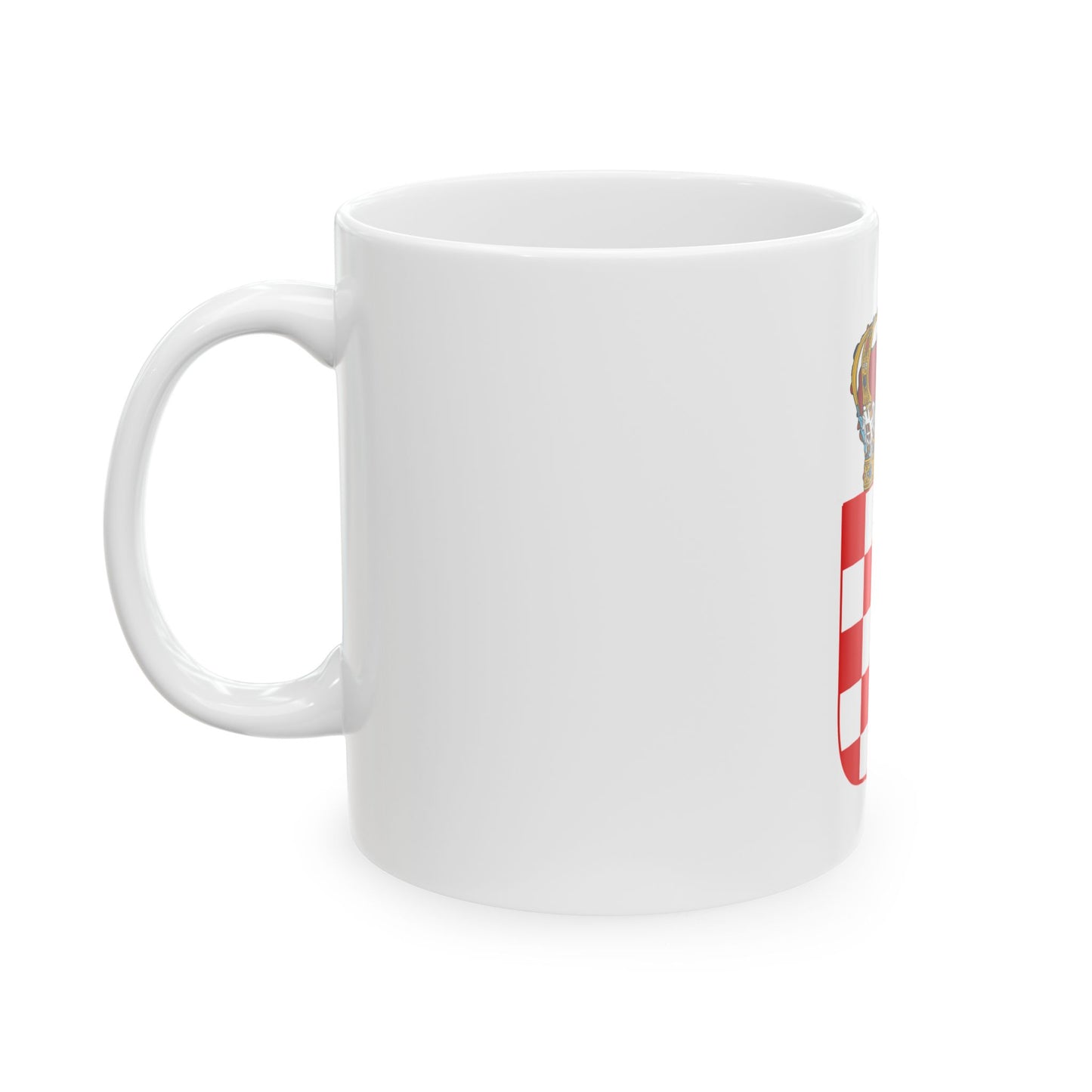 Coat of Arms of the Banate of Croatia - White Coffee Mug