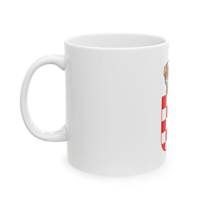 Coat of Arms of the Banate of Croatia - White Coffee Mug