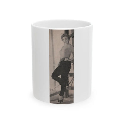 Kim Novak #172 - Scanned Mag. 66 Photos (Vintage Female Icon) White Coffee Mug-11oz-Go Mug Yourself