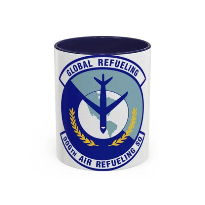 906th Air Refueling Squadron (U.S. Air Force) Accent Coffee Mug 11oz Navy - Go Mug Yourself