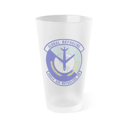 906th Air Refueling Squadron (U.S. Air Force) Frosted Pint Glass 16oz Default Title - Go Mug Yourself