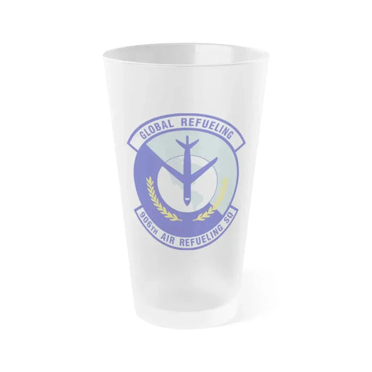 906th Air Refueling Squadron (U.S. Air Force) Frosted Pint Glass 16oz Default Title - Go Mug Yourself