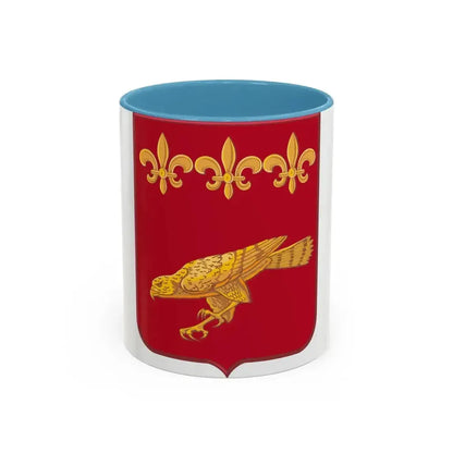 907 Airborne Field Artillery Battalion 2 (U.S. Army) Accent Coffee Mug 11oz Light Blue - Go Mug Yourself
