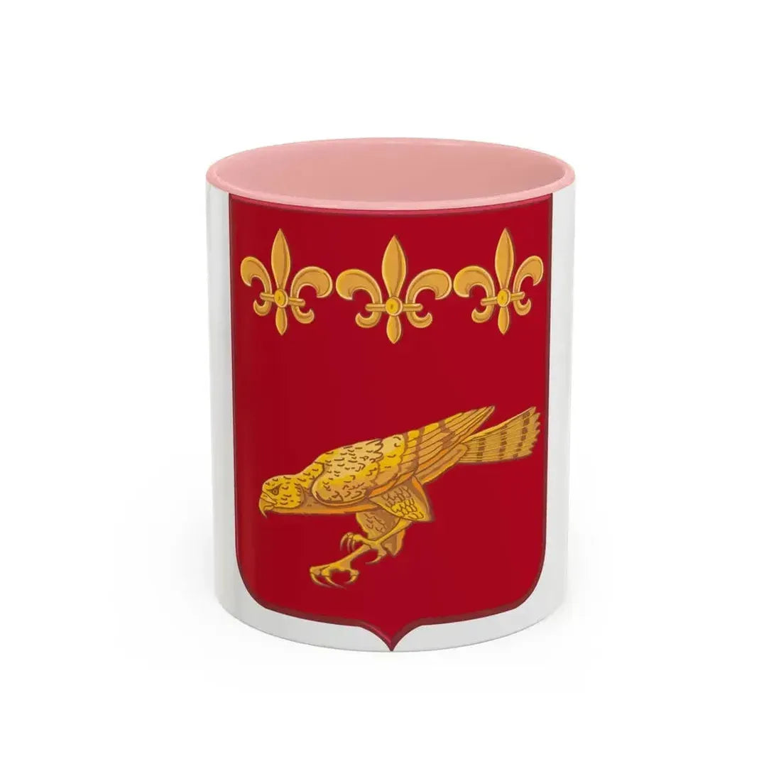 907 Airborne Field Artillery Battalion 2 (U.S. Army) Accent Coffee Mug 11oz Pink - Go Mug Yourself