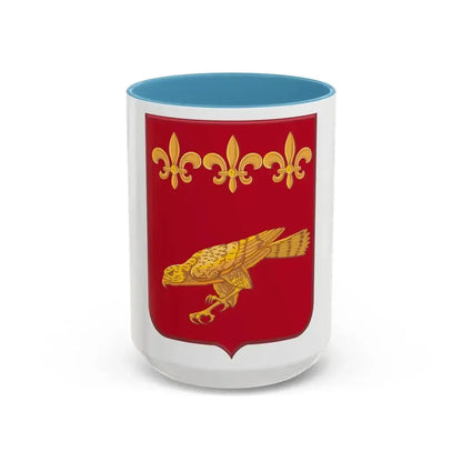 907 Airborne Field Artillery Battalion 2 (U.S. Army) Accent Coffee Mug 15oz Light Blue - Go Mug Yourself