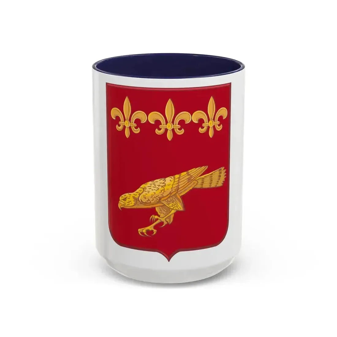 907 Airborne Field Artillery Battalion 2 (U.S. Army) Accent Coffee Mug 15oz Navy - Go Mug Yourself