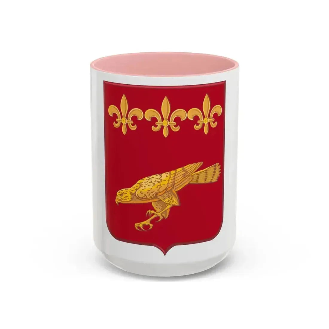 907 Airborne Field Artillery Battalion 2 (U.S. Army) Accent Coffee Mug 15oz Pink - Go Mug Yourself