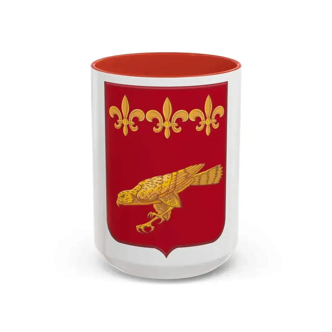 907 Airborne Field Artillery Battalion 2 (U.S. Army) Accent Coffee Mug 15oz Red - Go Mug Yourself