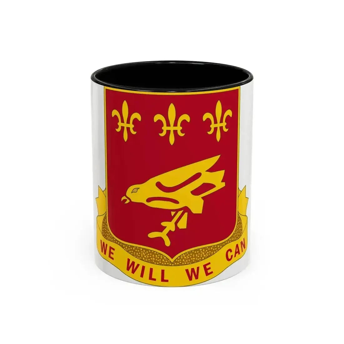 907 Airborne Field Artillery Battalion (U.S. Army) Accent Coffee Mug 11oz Black - Go Mug Yourself