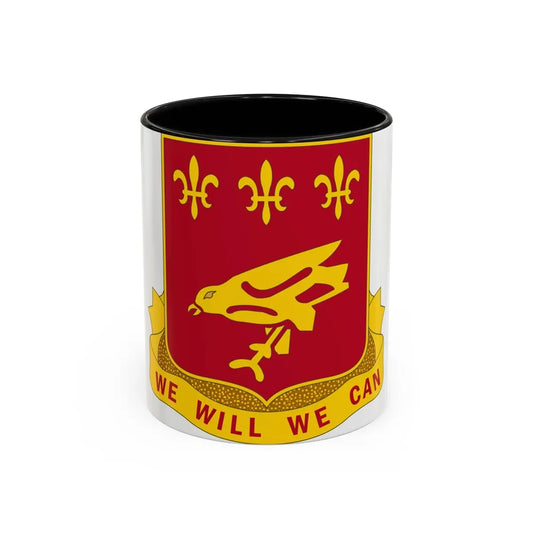 907 Airborne Field Artillery Battalion (U.S. Army) Accent Coffee Mug 11oz Black - Go Mug Yourself