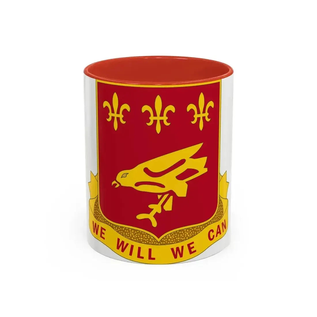 907 Airborne Field Artillery Battalion (U.S. Army) Accent Coffee Mug 11oz Red - Go Mug Yourself