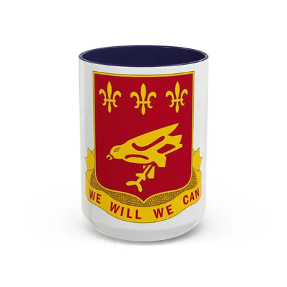 907 Airborne Field Artillery Battalion (U.S. Army) Accent Coffee Mug 15oz Navy - Go Mug Yourself