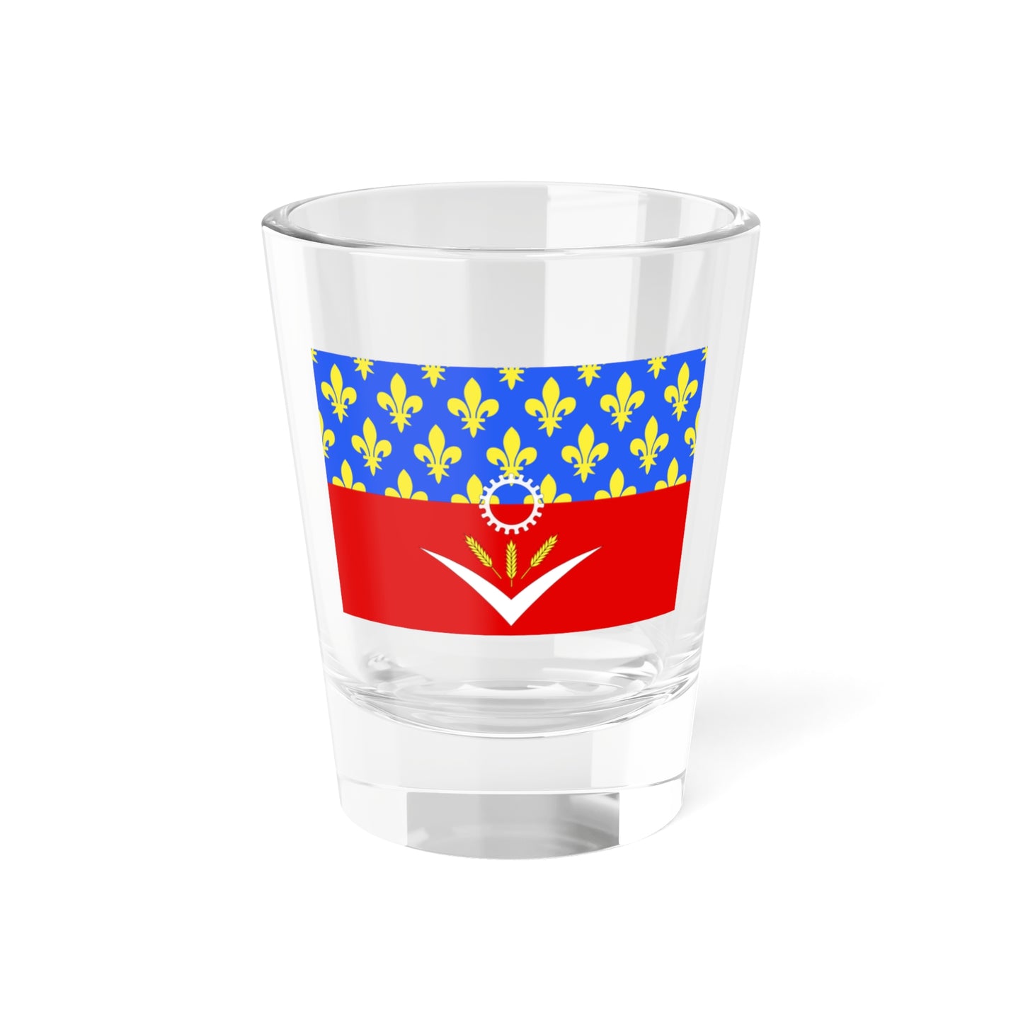 Flag of Seine Saint Denis France - Shot Glass 1.5oz